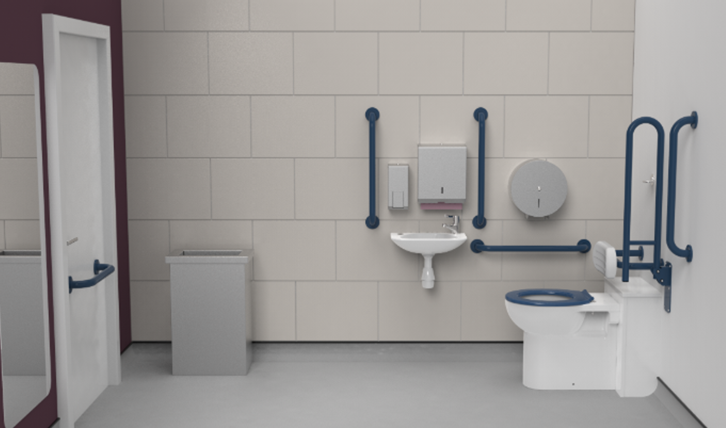 Back to The Wall Doc M Toilet Pack Stainless Steel with Concealed Fixings